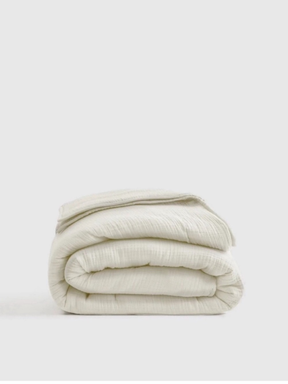 QUINCE Organic Cotton Gauze Dream Quilt King/Cal King Ivory 0862